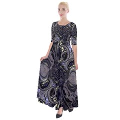 The Pollinator Half Sleeves Maxi Dress by MRNStudios