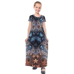 Fractal Kids  Short Sleeve Maxi Dress by Sparkle