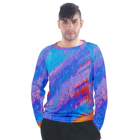 Fractal Men s Long Sleeve Raglan Tee by Sparkle