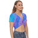 Fractal Twist Front Crop Top View3