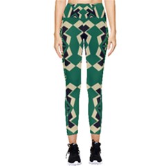 Abstract Pattern Geometric Backgrounds   Pocket Leggings  by Eskimos