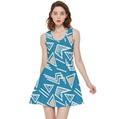 Abstract Pattern Geometric Backgrounds   Inside Out Reversible Sleeveless Dress by Eskimos