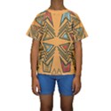 Abstract pattern geometric backgrounds   Kids  Short Sleeve Swimwear View1