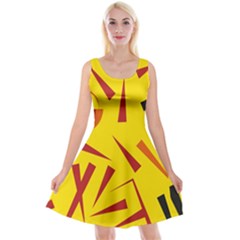 Abstract Pattern Geometric Backgrounds   Reversible Velvet Sleeveless Dress by Eskimos