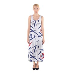 Abstract Pattern Geometric Backgrounds   Sleeveless Maxi Dress by Eskimos