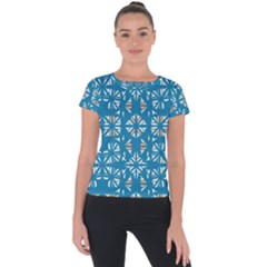 Abstract Pattern Geometric Backgrounds   Short Sleeve Sports Top  by Eskimos