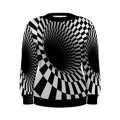 3d Optical Illusion, Dark Hole, Funny Effect Women s Sweatshirt by Casemiro