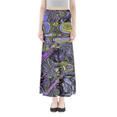 Deconstructed Green Full Length Maxi Skirt by MRNStudios