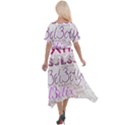 3cl3ctix WordArt Cross Front Sharkbite Hem Maxi Dress View2