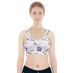 Computer Work Sports Bra With Pocket by SychEva