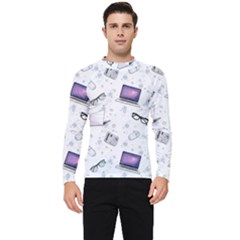 Computer Work Men s Long Sleeve Rash Guard by SychEva