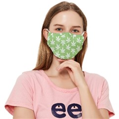 Weed Pattern Fitted Cloth Face Mask (adult) by Valentinaart