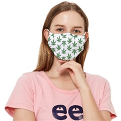 Weed Pattern Fitted Cloth Face Mask (adult) by Valentinaart