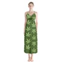 Weed Pattern Button Up Chiffon Maxi Dress View1