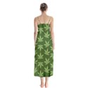 Weed Pattern Button Up Chiffon Maxi Dress View2