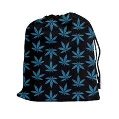 Weed Pattern Drawstring Pouch (2xl) by Valentinaart