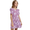 Cupid pattern Kids  Frilly Sleeves Pocket Dress View2