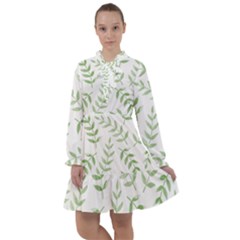 Tropical Pattern All Frills Chiffon Dress by Valentinaart