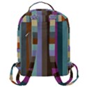 Simple line pattern Flap Pocket Backpack (Large) View3