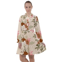 Floral Pattern All Frills Chiffon Dress by Valentinaart