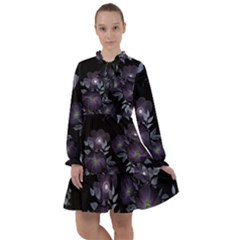 Floral Pattern All Frills Chiffon Dress by Valentinaart