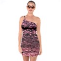 Pink  waves flow series 11 One Soulder Bodycon Dress View1