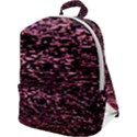 Pink  waves flow series 11 Zip Up Backpack View1