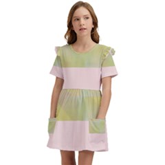 Janet 1 Kids  Frilly Sleeves Pocket Dress by Janetaudreywilson