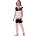 Janet1 Kids  Satin Short Sleeve Pajamas Set View1