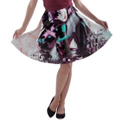 Merlot Lover A-line Skater Skirt by MRNStudios