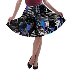 Spin Cycle A-line Skater Skirt by MRNStudios