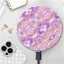 Liquid Art Pouring Abstract Seamless Pattern Tiger Eyes Wireless Charger View1