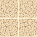 Beige & Brown floral Fabric1 View1