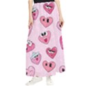 Emoji Heart Maxi Chiffon Skirt View1