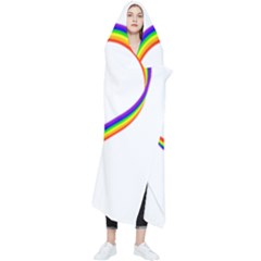 Rainbow Hearts Wearable Blanket by UniqueThings