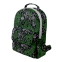 Modern Camo Grunge Print Flap Pocket Backpack (Large) View1