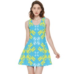 Abstract Pattern Geometric Backgrounds   Inside Out Reversible Sleeveless Dress by Eskimos