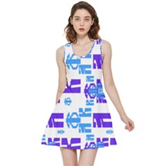 Abstract Pattern Geometric Backgrounds   Inside Out Reversible Sleeveless Dress by Eskimos