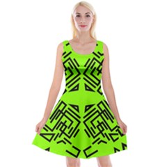 Abstract Pattern Geometric Backgrounds   Reversible Velvet Sleeveless Dress by Eskimos