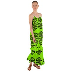 Abstract Pattern Geometric Backgrounds   Cami Maxi Ruffle Chiffon Dress by Eskimos