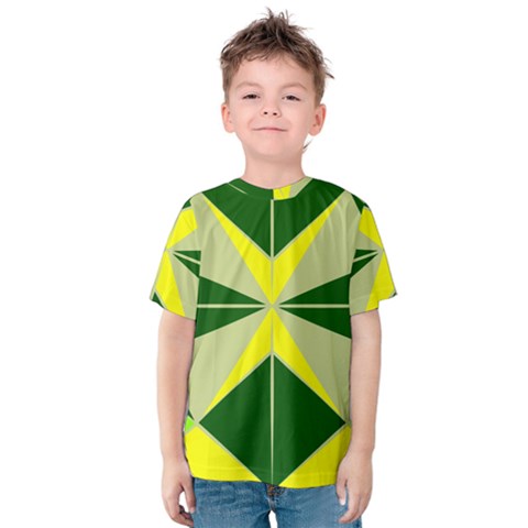 Abstract Pattern Geometric Backgrounds   Kids  Cotton Tee by Eskimos