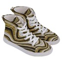 Gold Glitter Marble Background 2 Women s Hi-Top Skate Sneakers View3