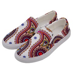 Paisley Pattern Men s Canvas Slip Ons by befabulous