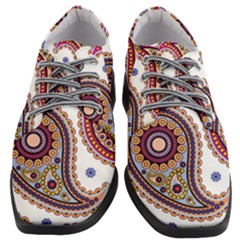 Paisley Pattern Women Heeled Oxford Shoes by befabulous