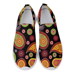 Paisley Pattern Design Women s Slip On Sneakers by befabulous