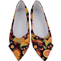 Paisley Pattern Design Women s Bow Heels by befabulous