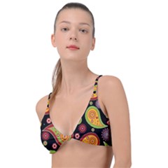 Paisley Pattern Design Knot Up Bikini Top by befabulous