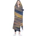 Sunset Waves Pattern Print Wearable Blanket View1