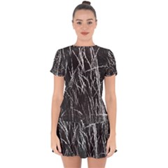 Field Of Light Abstract 3 Drop Hem Mini Chiffon Dress by DimitriosArt