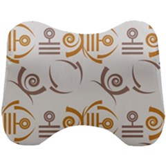 Abstract Pattern Geometric Backgrounds   Head Support Cushion by Eskimos